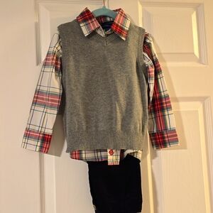 NWT Andy & Evan 4T Grey & Red Set